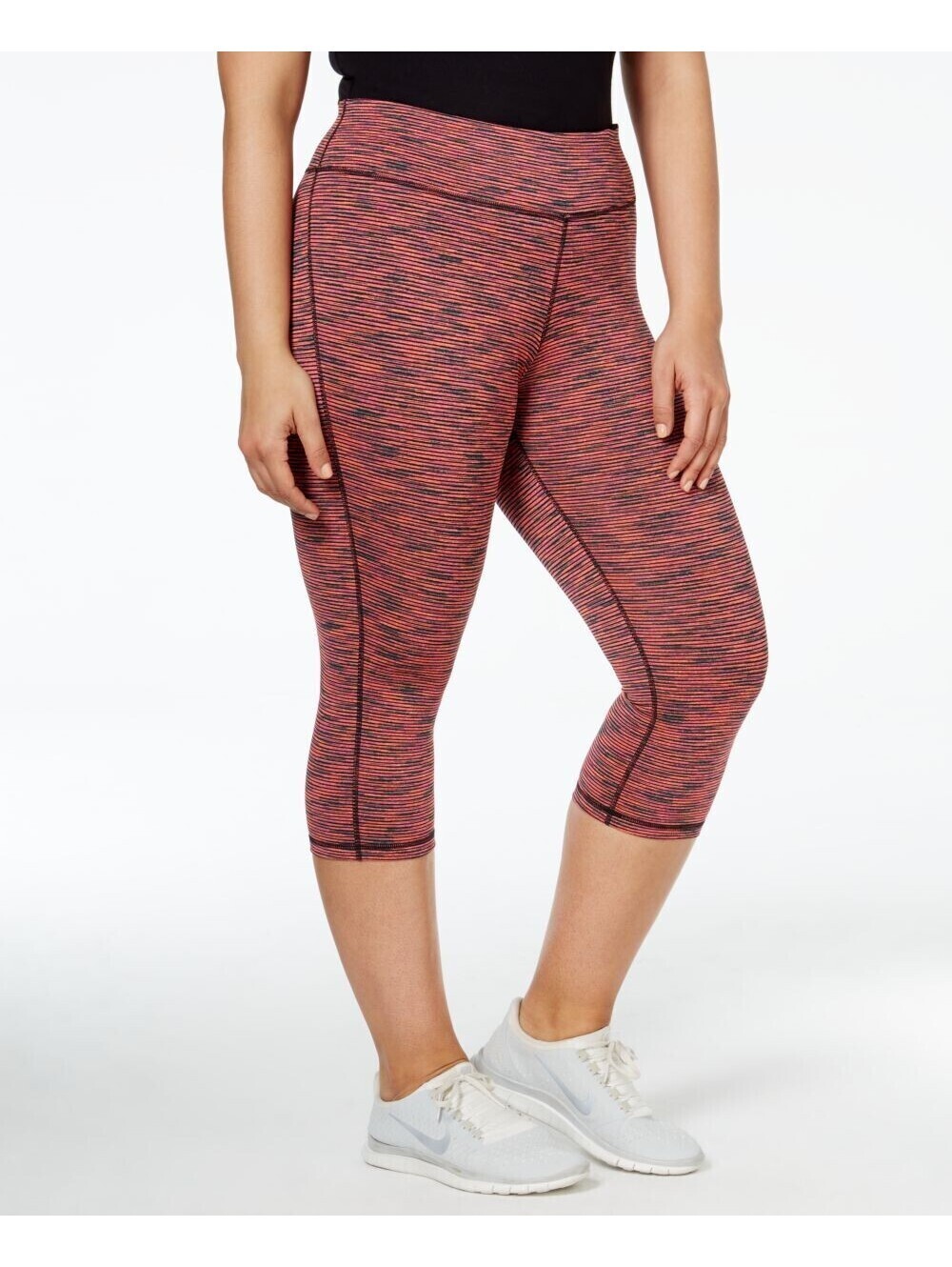 Ideology Womens Plus Size Spaced Dyed Cropped Leggings Size 2X